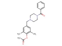 4-[(4-benzoylpiperazin-1-yl)methyl]-2,6-dimethylphenyl acetate