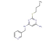 2-(butylthio)-N-(pyridin-3-ylmethyl)pyrimidine-4,6-diamine
