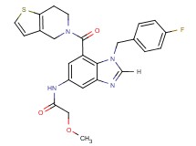 N-[7-(6,7-dihydrothieno[3,2-c]pyridin-5(4H)-ylcarbonyl)-1-(4-fluorobenzyl)-1H-benzimidazol-5-yl]-2-methoxyacetamide