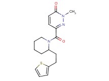 2-methyl-6-({2-[2-(2-thienyl)ethyl]-1-piperidinyl}carbonyl)-3(2H)-pyridazinone