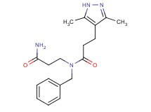 N~3~-benzyl-N~3~-[3-(3,5-dimethyl-1H-pyrazol-4-yl)propanoyl]-beta-alaninamide