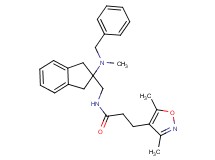 N-({2-[benzyl(methyl)amino]-2,3-dihydro-1H-inden-2-yl}methyl)-3-(3,5-dimethyl-4-isoxazolyl)propanamide