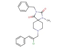 3-benzyl-8-[(2Z)-2-chloro-3-phenyl-2-propen-1-yl]-1-methyl-1,3,8-triazaspiro[4.5]decane-2,4-dione