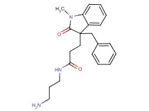 N-(3-aminopropyl)-3-(3-benzyl-1-methyl-2-oxo-2,3-dihydro-1H-indol-3-yl)propanamide