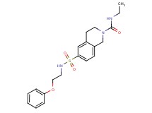 N-ethyl-6-{[(2-phenoxyethyl)amino]sulfonyl}-3,4-dihydroisoquinoline-2(1H)-carboxamide