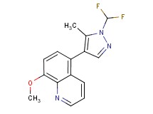 5-[1-(difluoromethyl)-5-methyl-1H-pyrazol-4-yl]-8-methoxyquinoline
