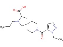 8-[(1-ethyl-1H-pyrazol-5-yl)carbonyl]-2-propyl-2,8-diazaspiro[4.5]decane-3-carboxylic acid