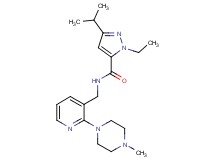 1-ethyl-3-isopropyl-N-{[2-(4-methylpiperazin-1-yl)pyridin-3-yl]methyl}-1H-pyrazole-5-carboxamide
