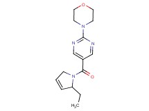 4-{5-[(2-ethyl-2,5-dihydro-1H-pyrrol-1-yl)carbonyl]pyrimidin-2-yl}morpholine