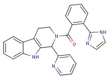 2-[2-(1H-imidazol-2-yl)benzoyl]-1-(2-pyridinyl)-2,3,4,9-tetrahydro-1H-beta-carboline