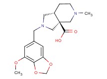 (3aS*,7aR*)-2-[(7-methoxy-1,3-benzodioxol-5-yl)methyl]-5-methyloctahydro-3aH-pyrrolo[3,4-c]pyridine-3a-carboxylic acid