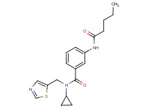 N-cyclopropyl-3-(pentanoylamino)-N-(1,3-thiazol-5-ylmethyl)benzamide