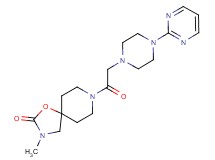 3-methyl-8-{[4-(2-pyrimidinyl)-1-piperazinyl]acetyl}-1-oxa-3,8-diazaspiro[4.5]decan-2-one