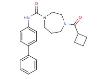 N-biphenyl-4-yl-4-(cyclobutylcarbonyl)-1,4-diazepane-1-carboxamide