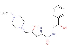 5-[(4-ethylpiperazin-1-yl)methyl]-N-(2-hydroxy-2-phenylethyl)isoxazole-3-carboxamide