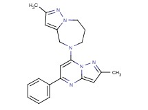 2-methyl-5-(2-methyl-5-phenylpyrazolo[1,5-a]pyrimidin-7-yl)-5,6,7,8-tetrahydro-4H-pyrazolo[1,5-a][1,4]diazepine