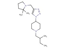 4-{4-[(2,2-dimethylpyrrolidin-1-yl)methyl]-1H-1,2,3-triazol-1-yl}-1-(2-methylbutyl)piperidine