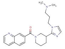 N,N-dimethyl-3-{2-[1-(quinolin-7-ylcarbonyl)piperidin-3-yl]-1H-imidazol-1-yl}propan-1-amine
