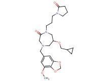 6-(cyclopropylmethoxy)-4-[(7-methoxy-1,3-benzodioxol-5-yl)methyl]-1-[3-(2-oxo-1-pyrrolidinyl)propyl]-1,4-diazepan-2-one