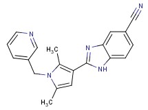 2-[2,5-dimethyl-1-(pyridin-3-ylmethyl)-1H-pyrrol-3-yl]-1H-benzimidazole-5-carbonitrile