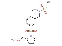 2-(ethylsulfonyl)-7-{[2-(methoxymethyl)pyrrolidin-1-yl]sulfonyl}-1,2,3,4-tetrahydroisoquinoline