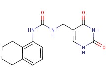 N-[(2,4-dioxo-1,2,3,4-tetrahydropyrimidin-5-yl)methyl]-N'-(5,6,7,8-tetrahydronaphthalen-1-yl)urea