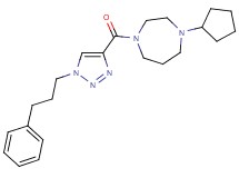 1-cyclopentyl-4-{[1-(3-phenylpropyl)-1H-1,2,3-triazol-4-yl]carbonyl}-1,4-diazepane