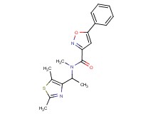 N-[1-(2,5-dimethyl-1,3-thiazol-4-yl)ethyl]-N-methyl-5-phenyl-3-isoxazolecarboxamide