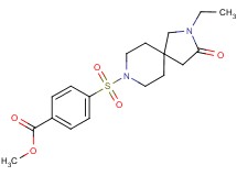 methyl 4-[(2-ethyl-3-oxo-2,8-diazaspiro[4.5]dec-8-yl)sulfonyl]benzoate