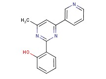2-[4-methyl-6-(3-pyridinyl)-2-pyrimidinyl]phenol