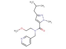 3-isobutyl-N-(2-methoxyethyl)-1-methyl-N-(pyridin-3-ylmethyl)-1H-pyrazole-5-carboxamide