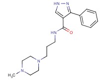 N-[3-(4-methylpiperazin-1-yl)propyl]-3-phenyl-1H-pyrazole-4-carboxamide