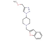 1-(1-benzofuran-2-ylmethyl)-4-[4-(methoxymethyl)-1H-1,2,3-triazol-1-yl]piperidine trifluoroacetate