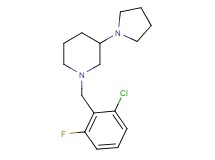 1-(2-chloro-6-fluorobenzyl)-3-(1-pyrrolidinyl)piperidine