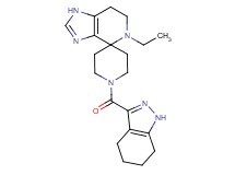 5-ethyl-1'-(4,5,6,7-tetrahydro-1H-indazol-3-ylcarbonyl)-1,5,6,7-tetrahydrospiro[imidazo[4,5-c]pyridine-4,4'-piperidine]