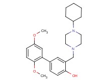 3-[(4-cyclohexyl-1-piperazinyl)methyl]-2',5'-dimethoxy-4-biphenylol