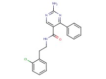 2-amino-N-[2-(2-chlorophenyl)ethyl]-4-phenylpyrimidine-5-carboxamide
