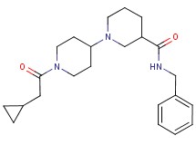 N-benzyl-1'-(cyclopropylacetyl)-1,4'-bipiperidine-3-carboxamide