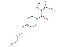 1-(2-ethoxyethyl)-4-[(5-methyl-1,3-oxazol-4-yl)carbonyl]piperazine