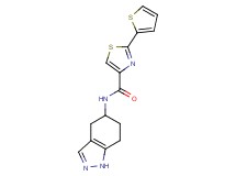 N-(4,5,6,7-tetrahydro-1H-indazol-5-yl)-2-(2-thienyl)-1,3-thiazole-4-carboxamide