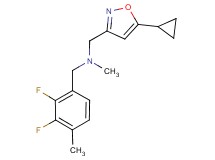 1-(5-cyclopropylisoxazol-3-yl)-N-(2,3-difluoro-4-methylbenzyl)-N-methylmethanamine