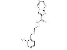 N-{2-[(2-methylbenzyl)thio]ethyl}imidazo[1,2-a]pyrimidine-2-carboxamide