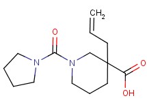 3-allyl-1-(1-pyrrolidinylcarbonyl)-3-piperidinecarboxylic acid