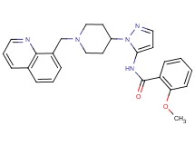 2-methoxy-N-{1-[1-(8-quinolinylmethyl)-4-piperidinyl]-1H-pyrazol-5-yl}benzamide