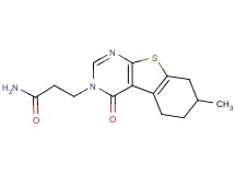 3-(7-methyl-4-oxo-5,6,7,8-tetrahydro[1]benzothieno[2,3-d]pyrimidin-3(4H)-yl)propanamide
