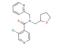 3-chloro-N-(pyridin-2-ylmethyl)-N-(tetrahydrofuran-2-ylmethyl)isonicotinamide