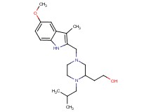 2-{1-isobutyl-4-[(5-methoxy-3-methyl-1H-indol-2-yl)methyl]-2-piperazinyl}ethanol