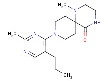 1-methyl-9-(2-methyl-5-propylpyrimidin-4-yl)-1,4,9-triazaspiro[5.5]undecan-5-one