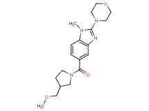 5-{[3-(methoxymethyl)-1-pyrrolidinyl]carbonyl}-1-methyl-2-(4-morpholinyl)-1H-benzimidazole