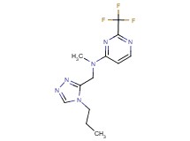 N-methyl-N-[(4-propyl-4H-1,2,4-triazol-3-yl)methyl]-2-(trifluoromethyl)pyrimidin-4-amine